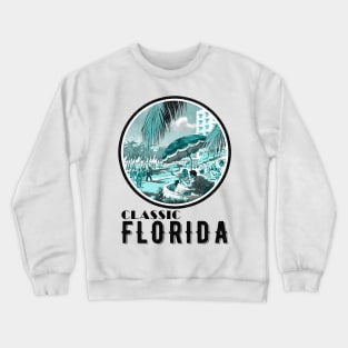 Classic Vintage Florida At hotel and Beach side Crewneck Sweatshirt